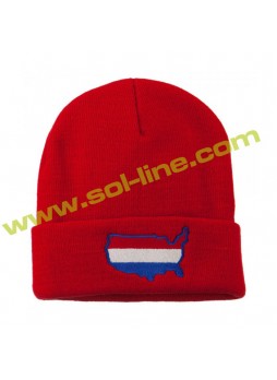 Embroidery Red Beanies